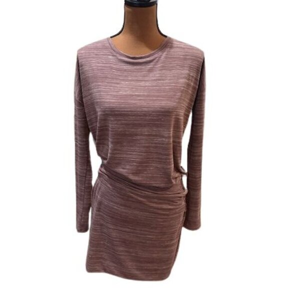 Athleta Beyond Soft Avenues Ruched Athletic Dress in Purple & White – Size XS - Picture 3 of 8